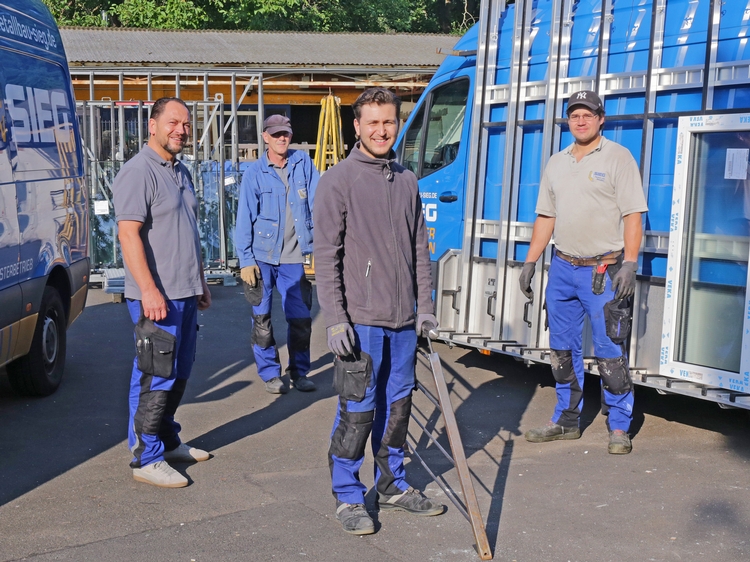 Das Team von Metallbau Sieg besteht aus 4 Personen.